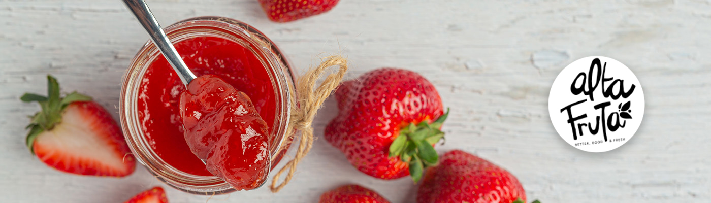 Las frutillas en las mermeladas