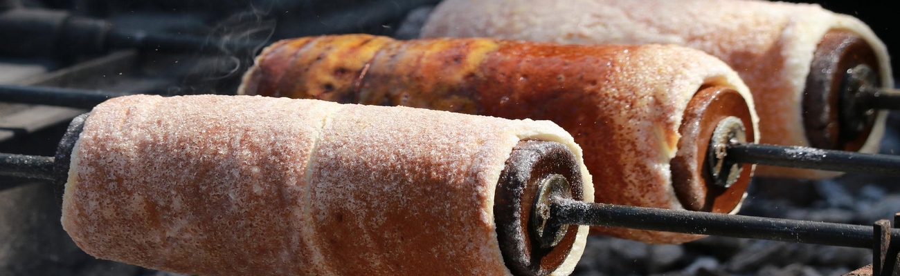 Un pastel de chimenea; Trdelník de Transilvania