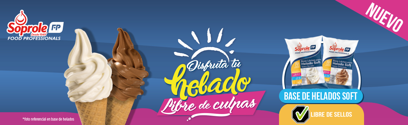 Nueva base de helados soft: para disfrutar libre de culpa