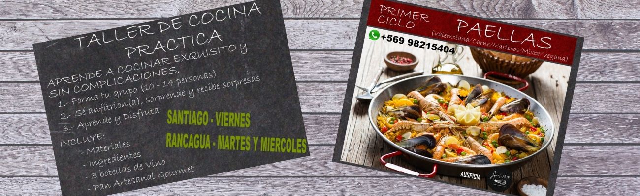 Taller de Cocina Práctica A+Arte: 1er Ciclo, Paellas