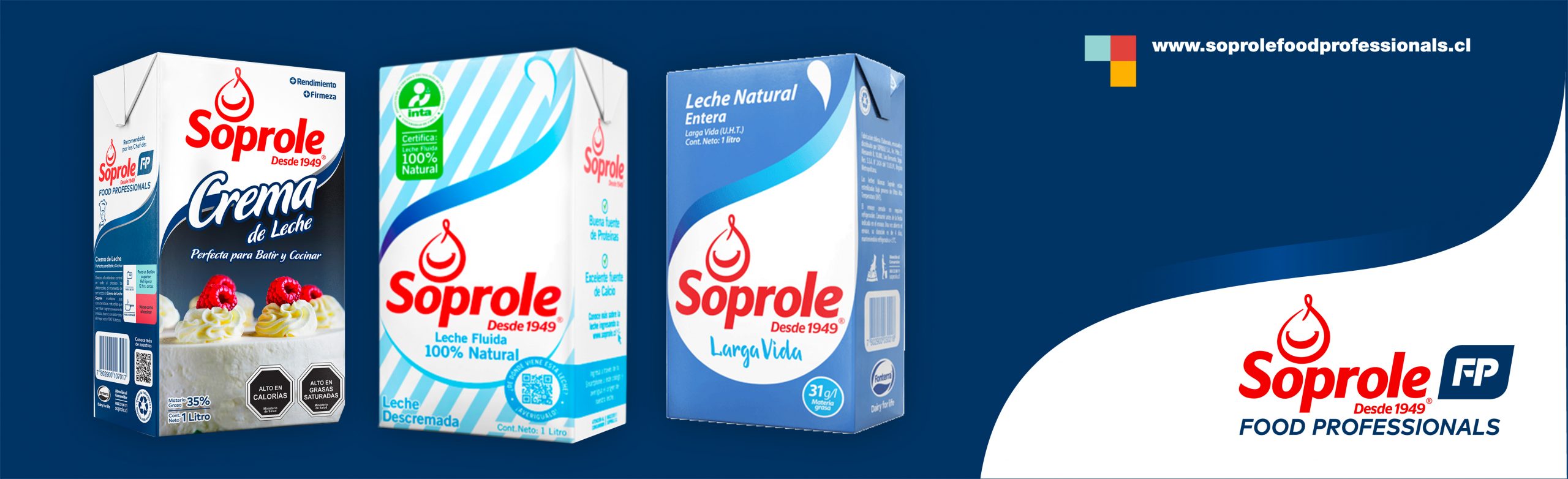 Crema de leche UHT y Leches Soprole: infaltables en la gastronomía nacional