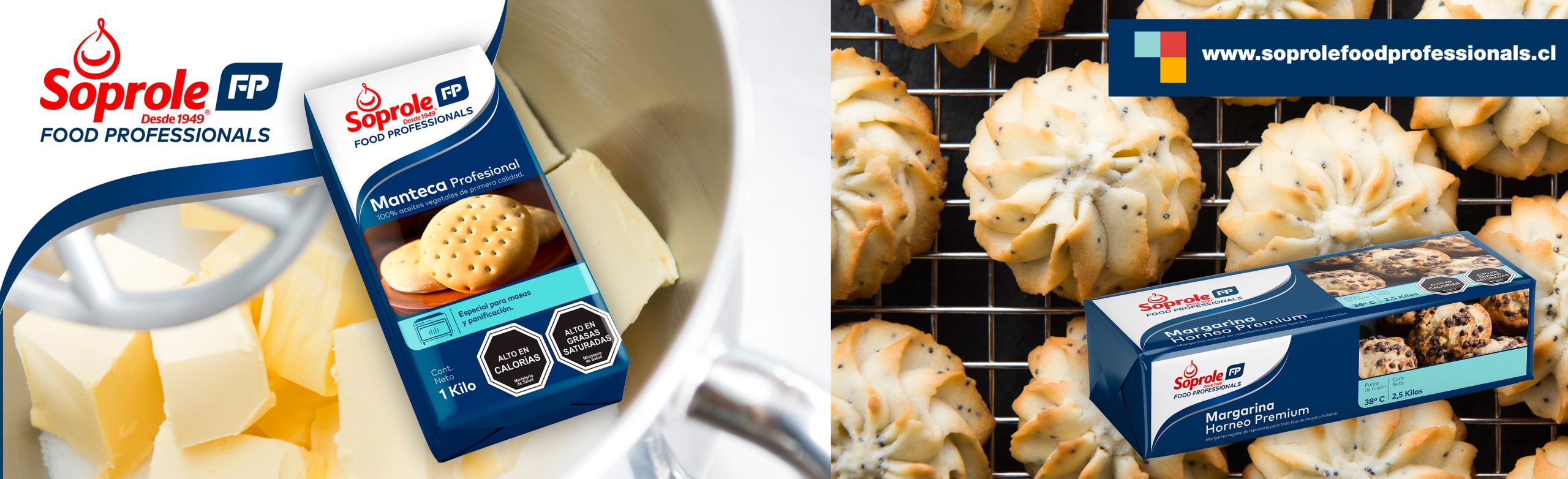 Soprole Food Professionals vuelve a sorprender con la nueva presentación de su Manteca Profesional y Margarina de Horneo
