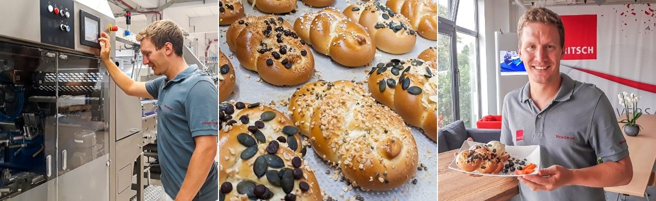 Tecnólogos de Masas de FRITSCH; Tobías Zehnder y el Brioche