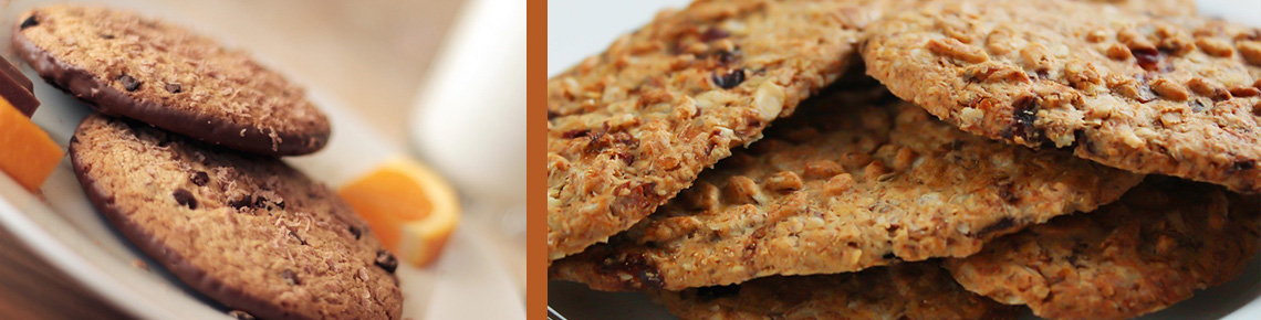 Galletas de avena y nueces para diabéticos