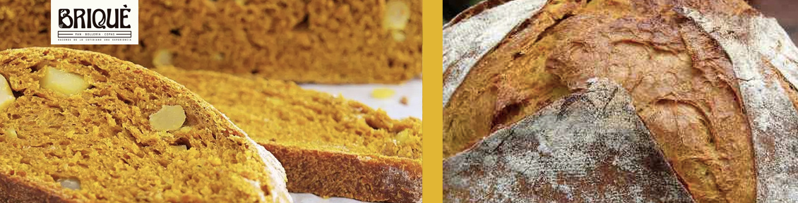 Pan de cúrcuma y jengibre confitado