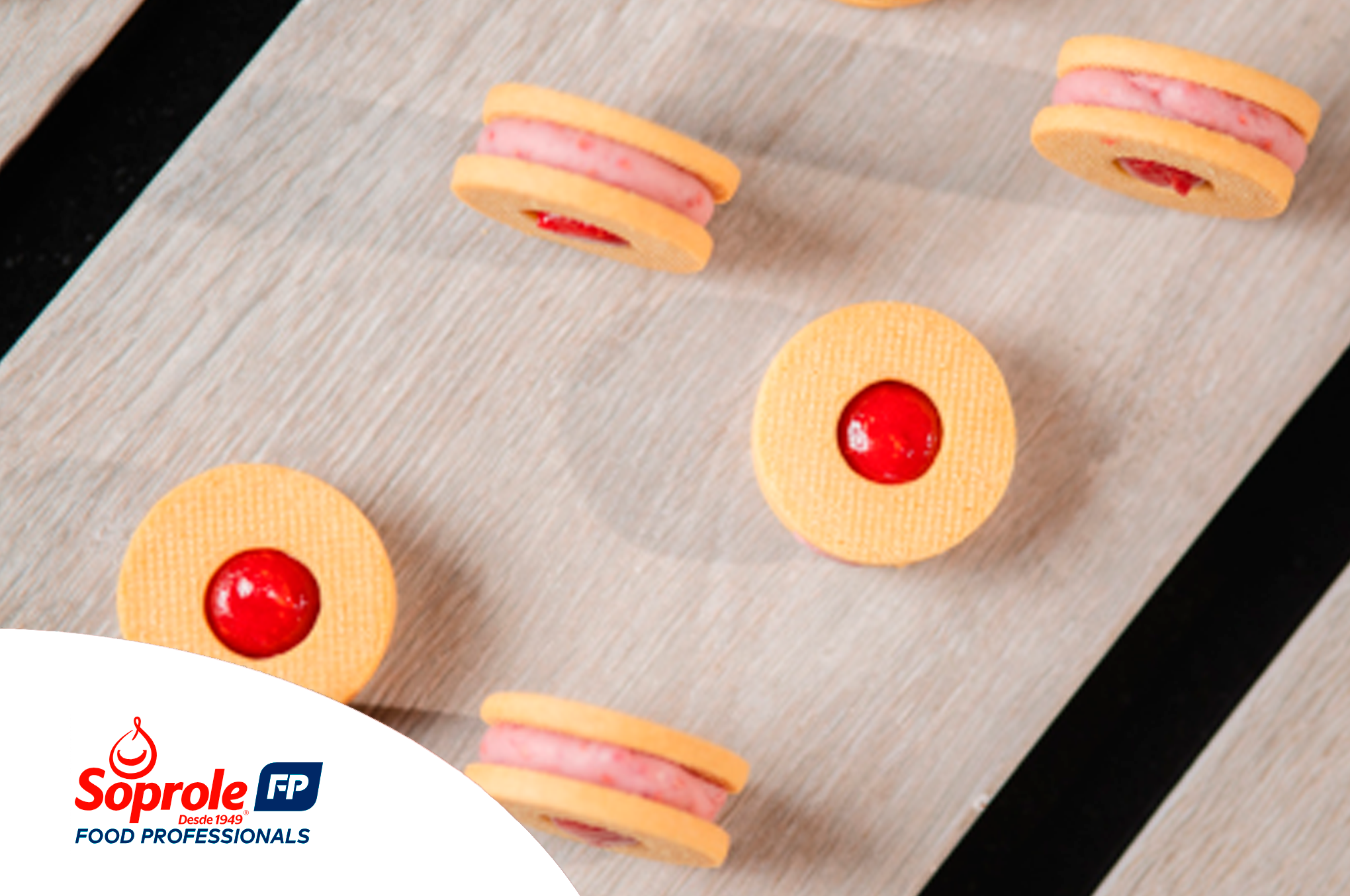 Sablée con ganache de frambuesa y gel de frambuesa