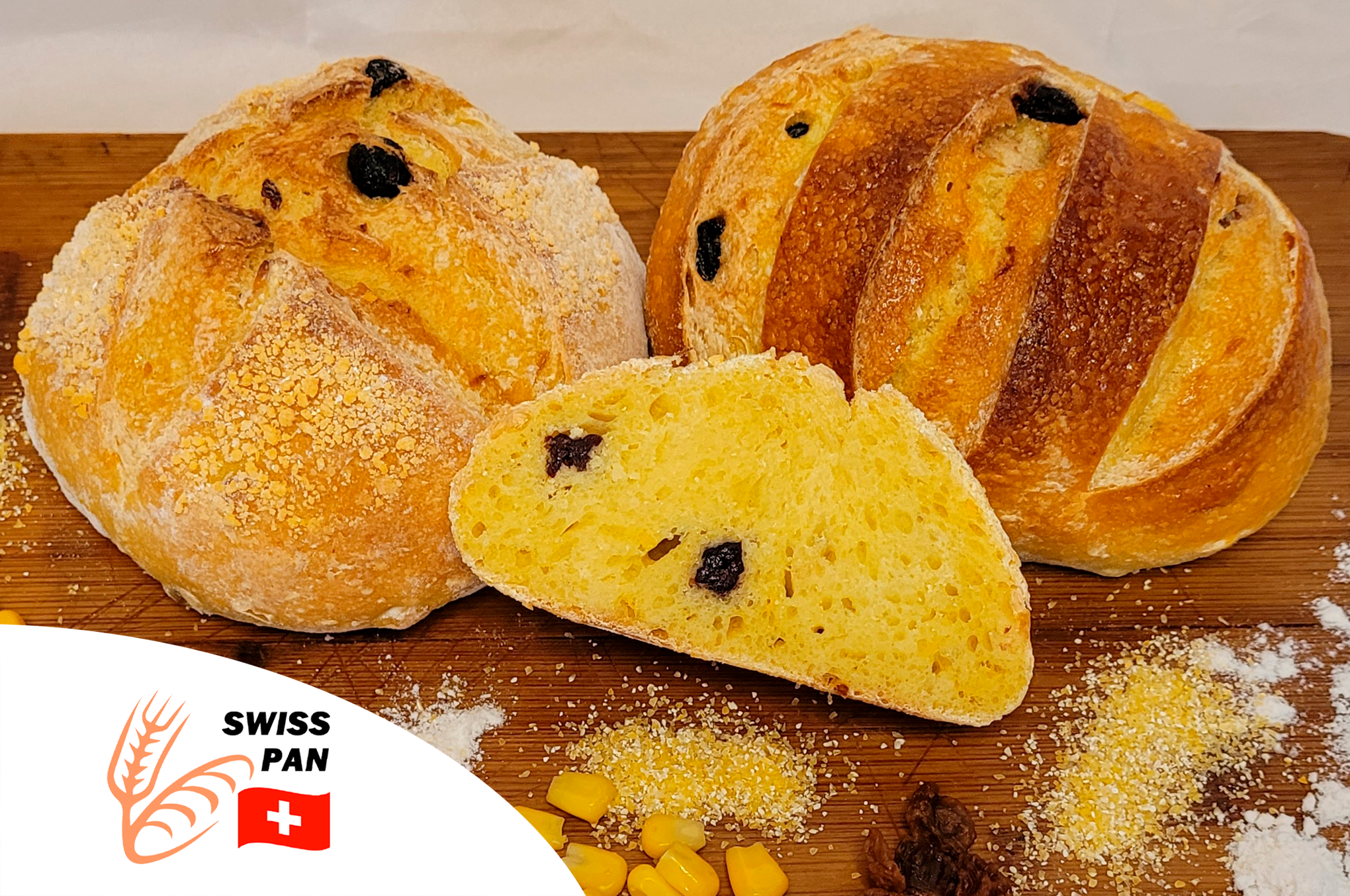 Pan de Maíz con Pasas