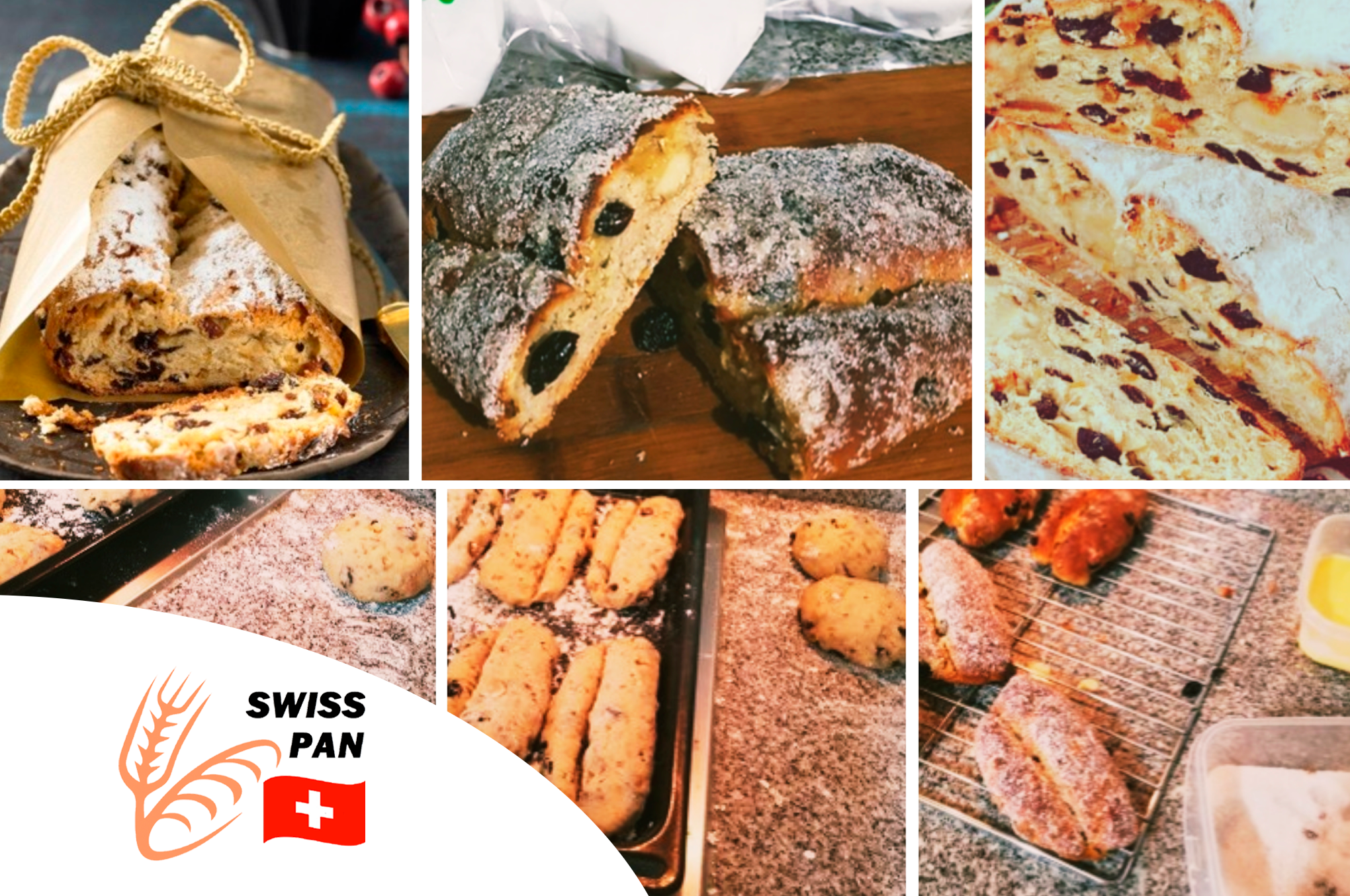 Stollen de Navidad con Mazapán